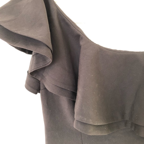 One-Shoulder Cocktail Black Dress - Picture 2 of 3